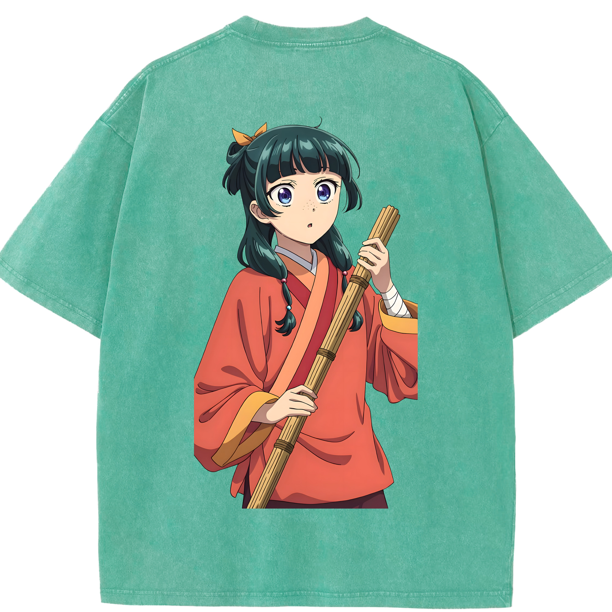 （画像用） 薬屋のひとりごと The Apothecary Diaries 綿100% ヴィンテージ風 半袖Tシャツ（背面プリント）